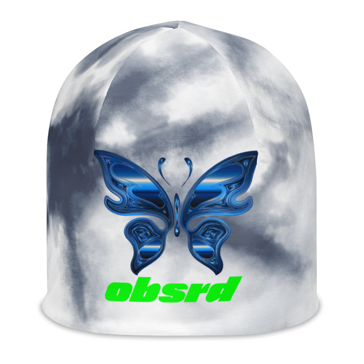 OBSRD METALLIC BUTTERFLY BEANIE