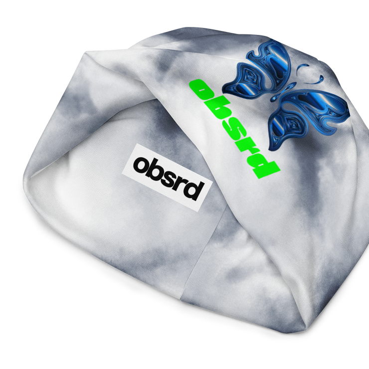 OBSRD METALLIC BUTTERFLY BEANIE