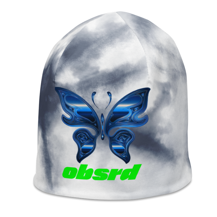 OBSRD METALLIC BUTTERFLY BEANIE