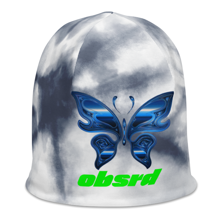 OBSRD METALLIC BUTTERFLY BEANIE