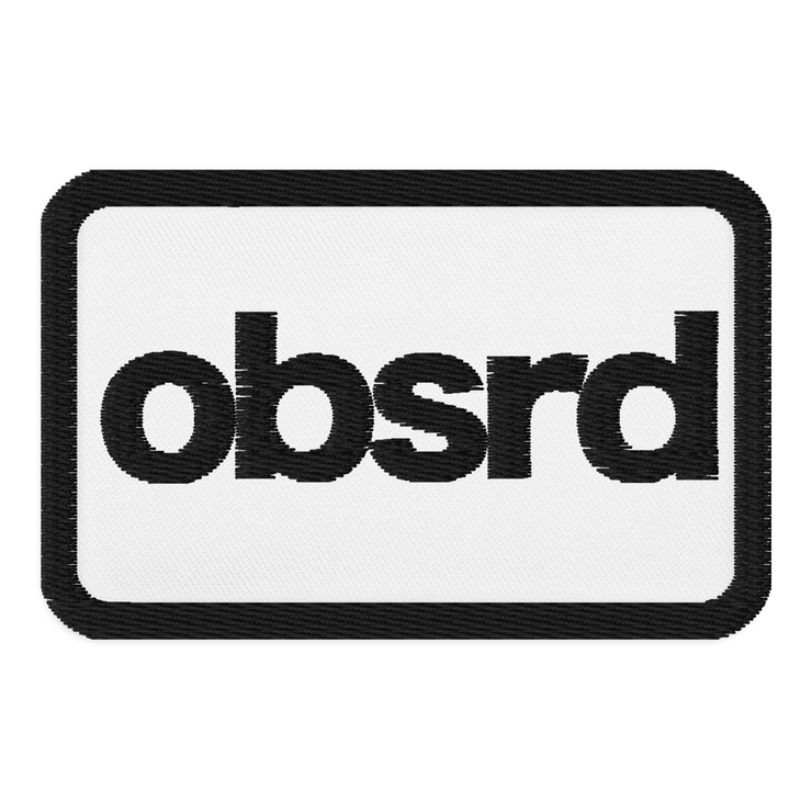 OBSRD EMBROIDERED PATCH